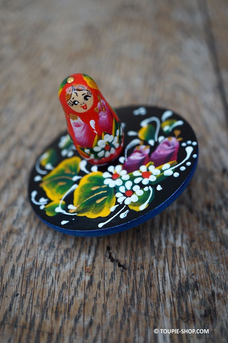 Toupie Poup e Russe Matriochka Originale Jeux en Bois Traditionnels