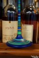  Belle Bleue Grand Jeu de Toupie en Bois Fabrication Artisanale Jouet de Collection Cadeau de Noel Adulte Acheter Piece Unique