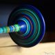 Beautiful Blue Large Spinning Top Handcrafted Buy Wooden Toy Games Christmas Gift Deco for Adult Collection Toupie Shop