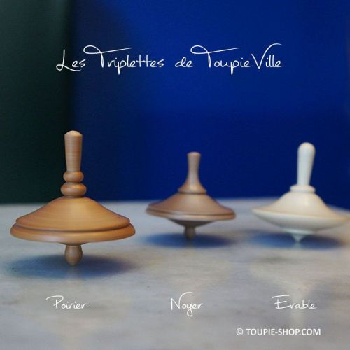 Les Triplettes de ToupieVille Jeux en Bois Fabrique en France Artisanat Collection Jouets Bois Toupie Shop Nantes