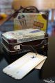 Petite Boite en Metal pour toupies en voyage Valise retro ancien Accessoire Jeux Toupie Shop jouet cadeau original