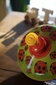 Coccinelle Toupie en Metal Petit Modele Carrousel Jouet ancien jeux Toupie Shop Cadeau Enfant 1 an Anniversaire