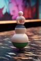 Rotation Grand Sumo Jeux en Bois jouet Artisanal avec lanceur Ficelle Acheter Cadeau Original Noel Japon Toupie Shop