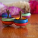 Bonbon Jeux de Toupie en Bois Coloré Fabrication Artisanale