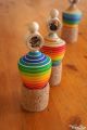 Licorne Jeux de Toupie en Bois avec Lanceur Ficelle Couleurs Arc-en-Ciel Jouet Artisanal Collection Toupies Acheter Cadeau Noel
