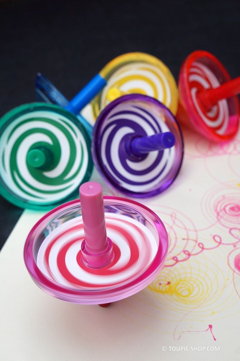 Super petit jouet pas cher ! Toupie avec crayon dessin activité enfant