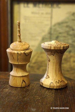 Jeux Toupie pour doigt Cadeau Jouet en Bois de Buis Fabriqué en France