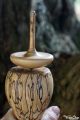 Toupie Champignon Bolet bel objet deco en bois echauffe jeu artisanal fabrique en France cadeau original collection Toupie Shop