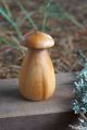 Toupie champignon magique jeux en bois orange achat cadeau noel fabrique france artisanat piece unique Toupie Shop