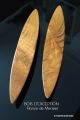 Toupie Celte Jeux en Bois Piece Unique Ronce de Merisier Fabrication Francaise Collection Toupie Shop Anagyre Rattleback