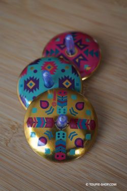 	collection 3 toupies en metal azteque jeux pour enfant cadeau anniversaire fille garcon quel jouet choisir toupie shop