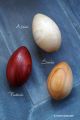 Oeuf toupies en bois idee cadeau Paques jeux fabrique en france acheter objet insolite artisanal deco originale jouer en famille