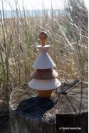 Toupie Haute Couture Jeu en Bois Artisanal de Fabrication Française