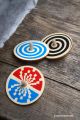 Jeux de toupie en bois avec effets illusions optiques jouets scientifiques cadeau enfant animation toupies sciences