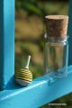 Mini Toupie Abeille Petits Jeux en Bois Fiole en Verre Acheter Jouet Artisanal Cadeau Original Collection Toupie Shop