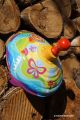  	Toupie pour bebe jouet eveil en metal grande toupie couleurs peace and love jeux avec animaux cadeau noel enfant