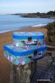 deco peace and love valise en carton metal cadeau enfant boite rangement toupies accessoires jeux collection jouet toupie shop
