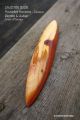 Nouvelles horizons anagyre en bois peroba piece unique achat cadeau noel artisanal rattleback jeux Toupie Shop