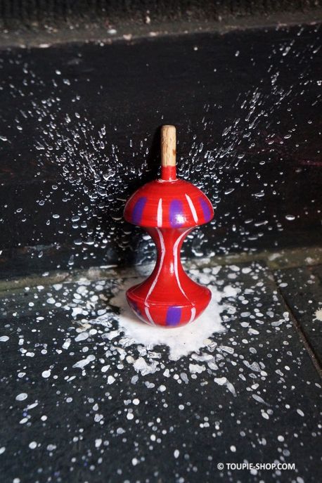  	Toupie trognon jouet en bois artisanal surprenant en rotation jeux illusions optique cadeau original fabrique en france