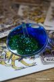 Bleu vert toupie avec paillettes qui change de couleur rotation jouet magique jeux educatif enfant cadeau original Toupie Shop