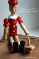 Personnage histoire pinocchio jouet pantin en bois marionnette jeux toupie enfant garcon fille cadeau