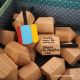 Toupie en bois naturel dé a jouer original 6 faces idee jeux de societe acheter cadeau personnaliser