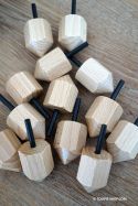 Toupie en Bois à Personnaliser Dé à Jouer Original à 6 Faces