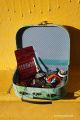 Valise en carton valisette retro mapemonde boite de rangement jouet jeux toupie cadeau original enfant