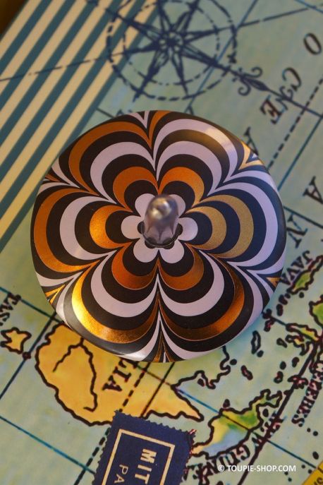 Fleur toupie jouet en metal tin top spinning top idee cadeau original noel anniversaire enfants magasin jeux toupie shop nantes