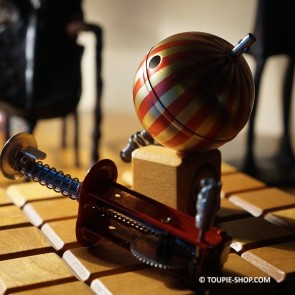 Acheter Toupie Métal Jeux de Noël Jouet Toupie qui Siffle et Saute avec Lanceur Ancienne Toupie Shop Boutique Toupies Metal Bois