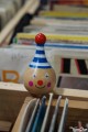 Petit Clown Jeux de Toupies Bois Jouet Garçon Jeu Fille Magasin Jouets Bois Toupie Shop