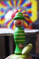 Clown Jouet Toupie Ficelle Jeux de Toupies Bois avec Lanceur Toupie Shop Magasin de Jouets
