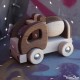 Jouet Camion Toupie en Bois Jeux de Voiture Ecolo Jeu Ethique Cadeau Original Toupie Shop Magasin Jouets Toupies