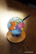 Mappemonde Toupie en Métal Jeux au Bureau Cadeau Original