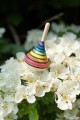  Rainbow Arc-en-Ciel Petit Jeu en Bois Toupie Artisanal Jouet Collection Mini Toupie Shop Magasin Jeux Cadeau Original Adulte