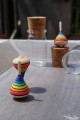  Mini Toupie Rainbow Petits Jeux Bois Artisanal Jouet Toupie Shop Magasin Spécialisé Achat Miniature Jeu Adulte Cadeau Original