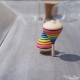 Mini Jeux de Toupie Arc-en-Ciel Petit Jouet Bois Artisanal Collection Toupie Shop Magasin Spécialisé Achat Miniature Jeu Adulte