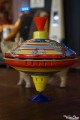 Grande Toupie Cirque Jouet en Métal Autrefois Jeu Ancien Toupie Shop Magasin Jouets Cadeaux Noel Enfant