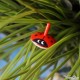  	Coccinelle dans les herbes Petite Toupie en Bois Jouet pour Enfant Jeux Fille Garçon Cadeaux Toupie Shop Magasin Jouets Bois