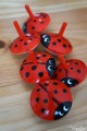 Toupies Petites Coccinelles Jeux pour Enfant Jouet en Bois Anniversaire Fille Garçon Toupie Shop Magasin Jouets Toupie en Bois