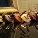 Toupie Symbole Jeu en Bois Artisanal Fabriqué en France