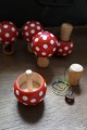 Champignon Grande Toupie qui se retourne Jeux en Bois Avec Lanceur Ficelle Fil Toupie Shop Magasin Jouets Specialise Toupies