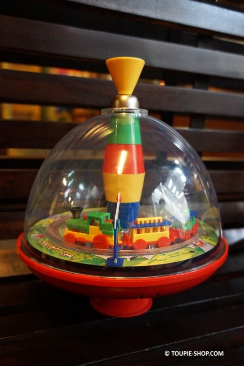 Tchou Tchou Toupie avec Train Jeu Ancien Jouet Eveil Bébé Jeux Enfant