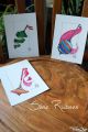 Serie Rubans Carte Postale Voeux Anniversaire Dessin Aquarelle Toupie Shop Magasin Jouet Bois Acheter Jeux Toupies