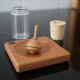 Classic' Mini Jeu Toupie Avec Petit Plateau en Bois Fiole en Verre Collection Toupie Shop Boutique Toupies Jeux Jouet Artisanal