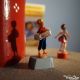 Musicien Danseuse Jouet Ancien Magnetique Jeux avec Aimant Made in Germany Toupie Shop Magasin Jouets Acheter Toupies Collection
