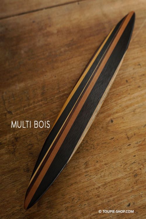 Rattleback Anagyre Toupie Multi Bois fabrique en France sculpture artisanat sciences jeux de collection Toupie Shop