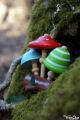 Collection de 3 Toupies Champignons Jouets en Bois avec Support Toupie Shop Boutique Jouet Acheter Jeux Enfant Cadeau Noel