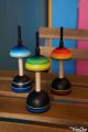 Colibris jouets en bois toupies avec support jeux design objet deco cadeau insolite acheter jouet artisanal toupie collection