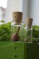 Mini Pouce Petit Jouet en Bois Naturel Fiole en Verre Jeu Artisanal Collection Toupie Shop Magasin Jouets Cadeaux Jeux Toupies